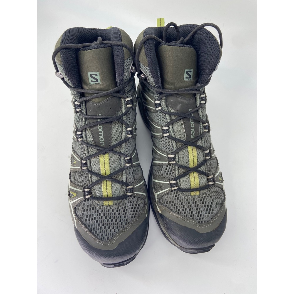 Salomon Hiking Boots Womens 9.5 Grey X Ultra 3 Mid GTX Gorpcore Waterproof Trail